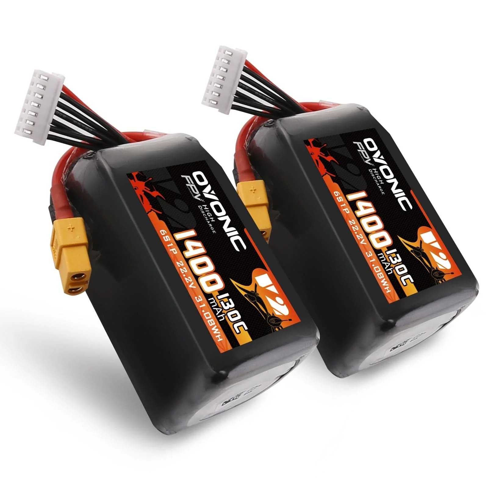 Drone Battery 6S - Ovonic 6S LiPo Battery 22.2V 1400mAh