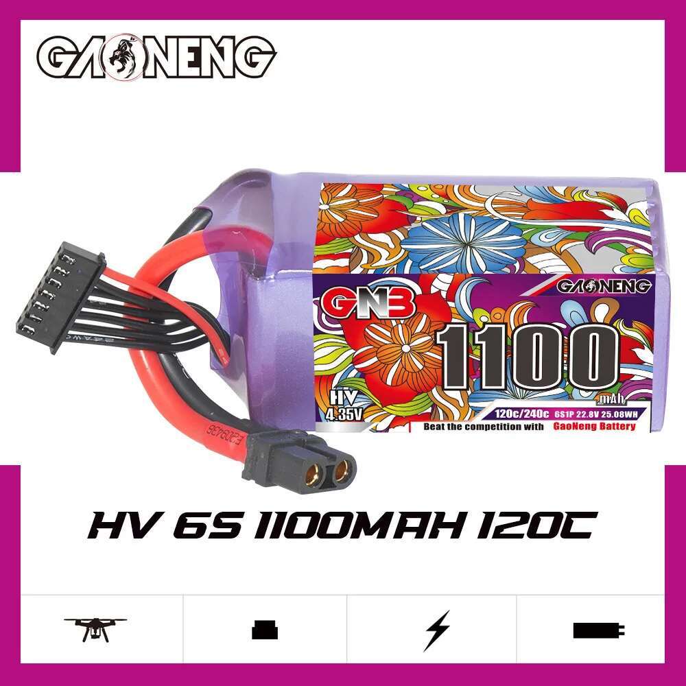 2Pcs GNB 6S Lipo Battery 22.8V - đánh giá và giá Drone Battery Plate
