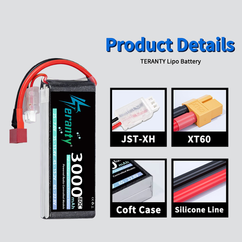 TERANTY 2S 3000mAh Lipo Batter - đánh giá và giá Drone Battery Plate