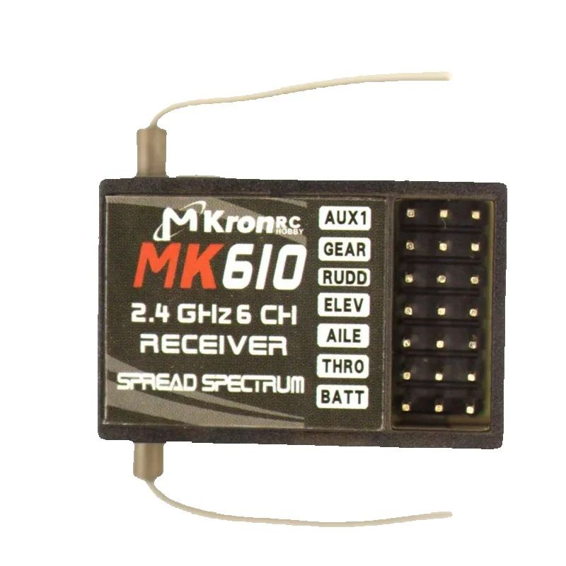 DSM2 MK610 AR6100 2.4G 6CH RC  - đánh giá và giá Drone Battery Plate