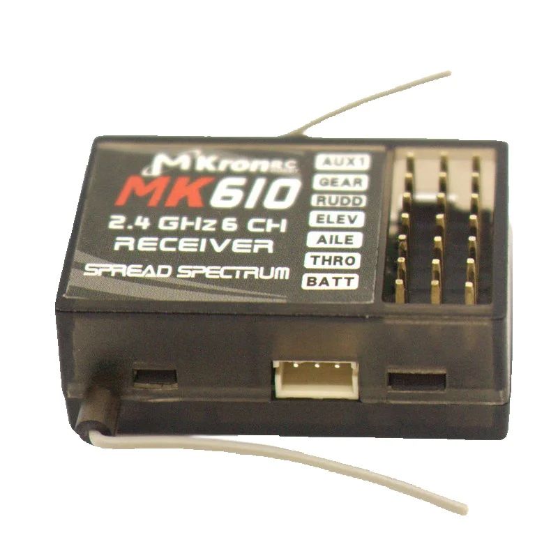 DSM2 MK610 AR6100 2.4G 6CH RC  - đánh giá và giá Drone Battery Plate