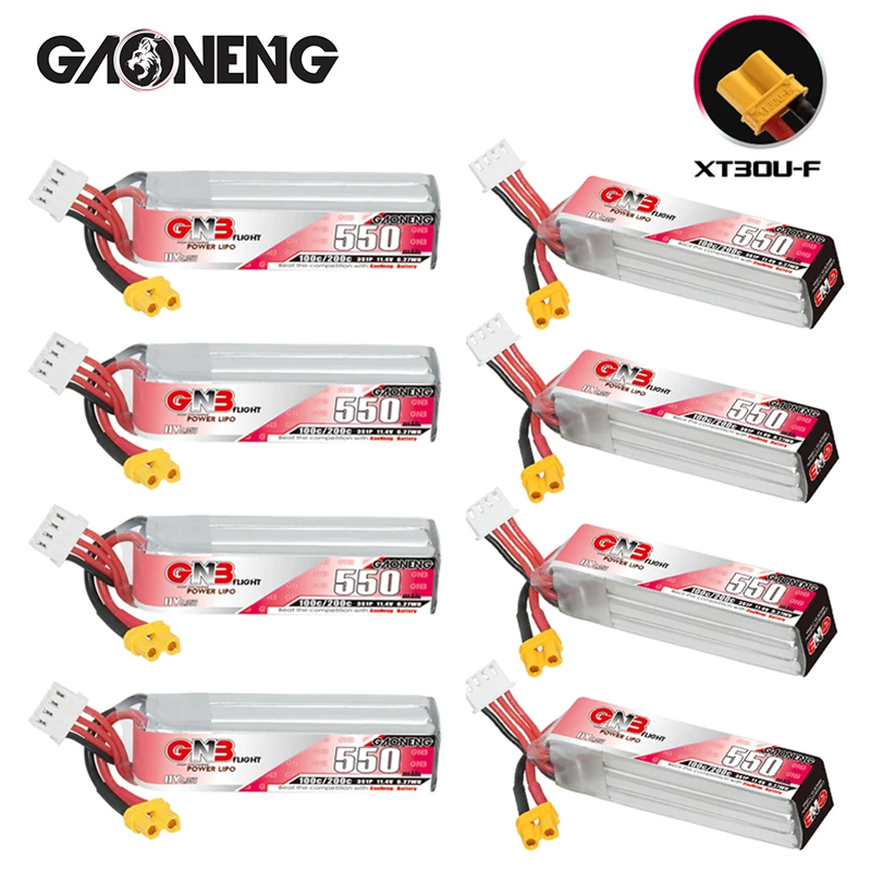 GNB HV 11.4V 550mAh 100C/200C  - đánh giá và giá Drone Battery Plate
