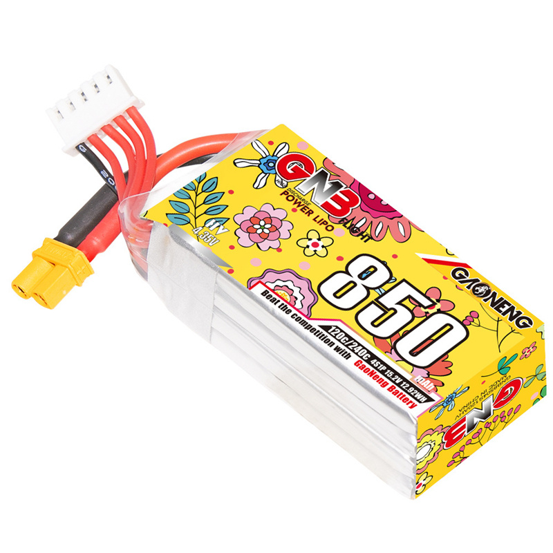 Upgraded GNB 4S 15.2V 850mAh L - đánh giá và giá Drone Battery 4S