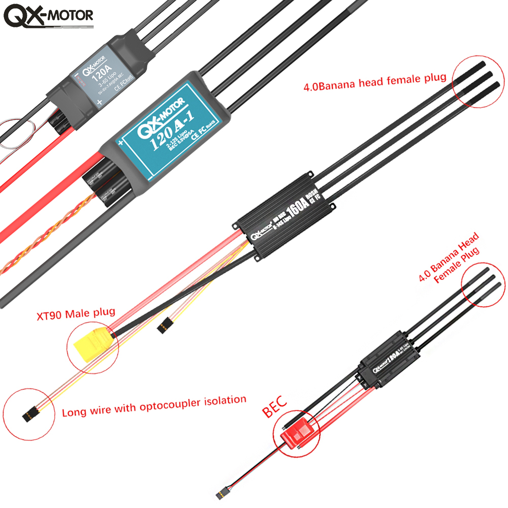 20A-120A Brushless ESC Speed C - đánh giá và giá Drone Battery Plate