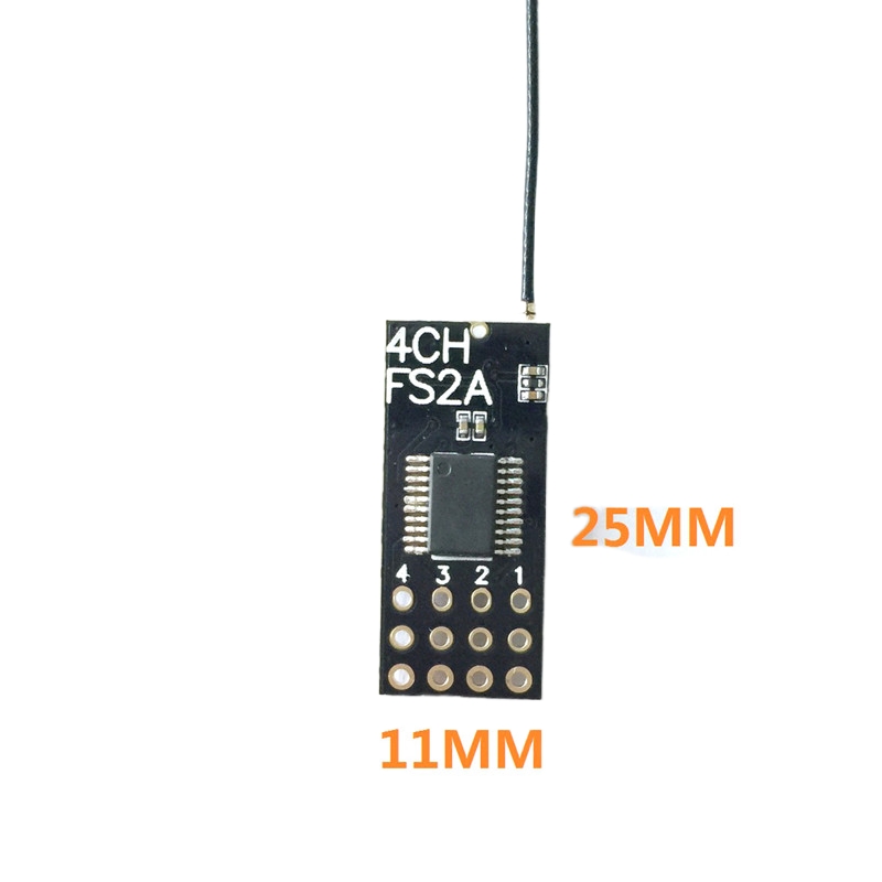 Flysky FS2A Mini Receiver 4CH  - đánh giá và giá Drone Battery Plate