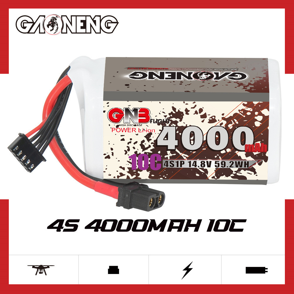 GNB 4000mAh 4S 14.8V 10C 20C W - đánh giá và giá Drone Battery Plate