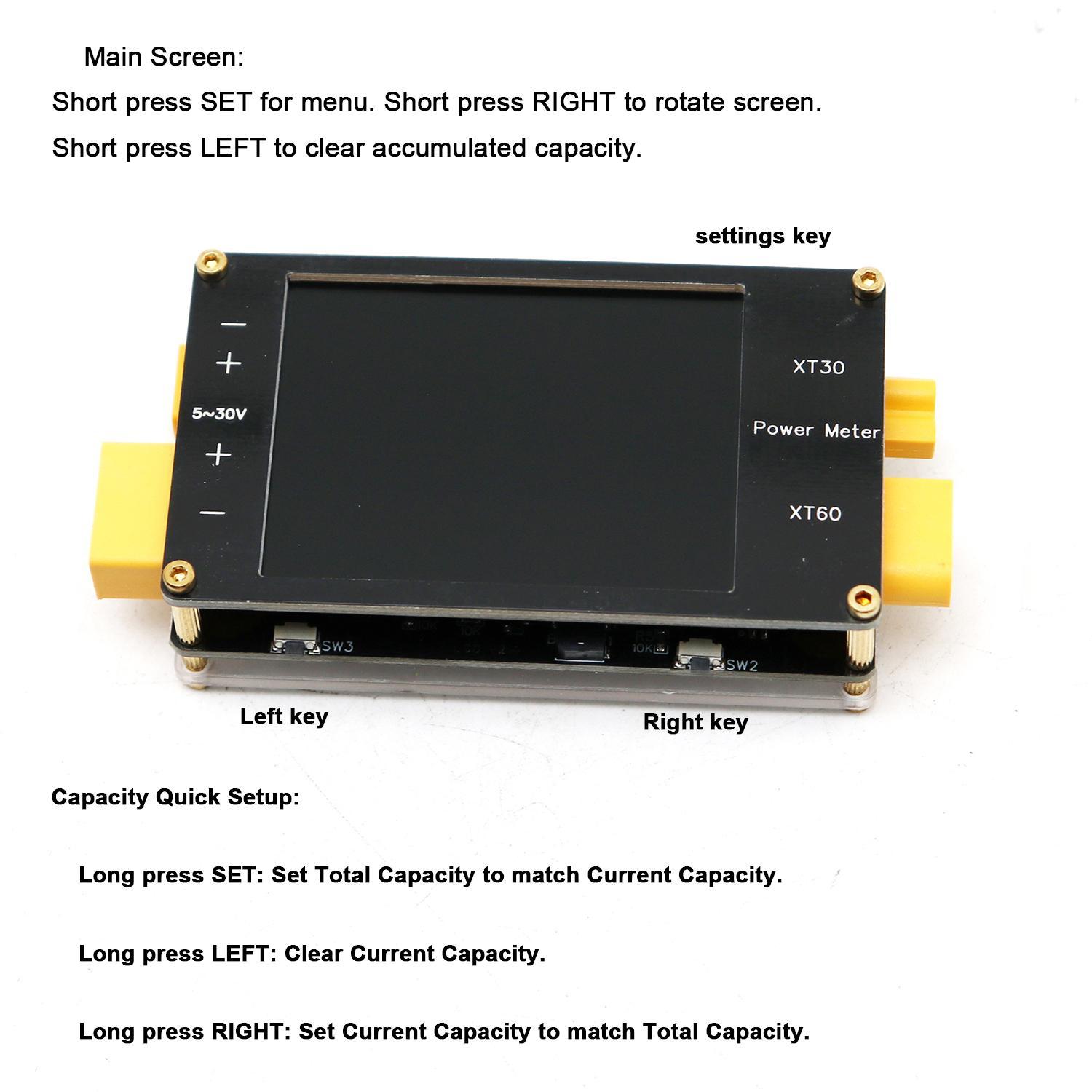 2.4Inch Display Power Meter XT - đánh giá và giá Drone Battery Voltage Checker