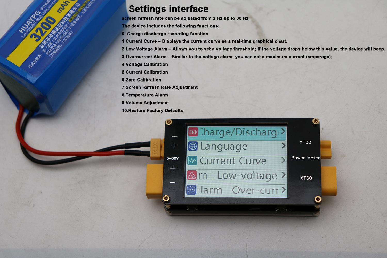 2.4Inch Display Power Meter XT - đánh giá và giá Drone Battery Voltage Checker