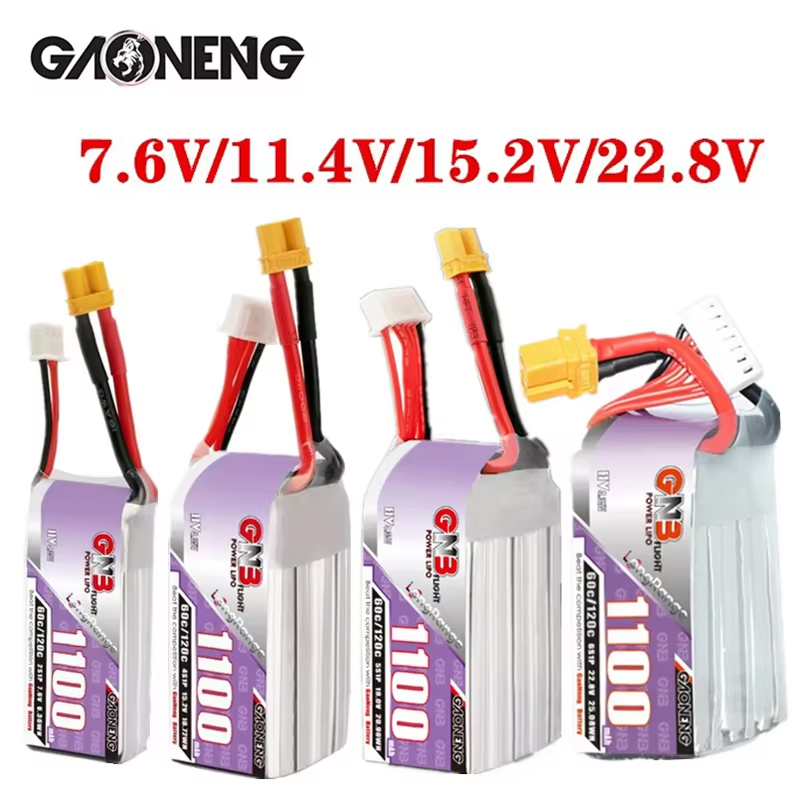 GNB 1100mAh 2S 3S 4S 6S 60C/12 - đánh giá và giá Drone Battery 4S