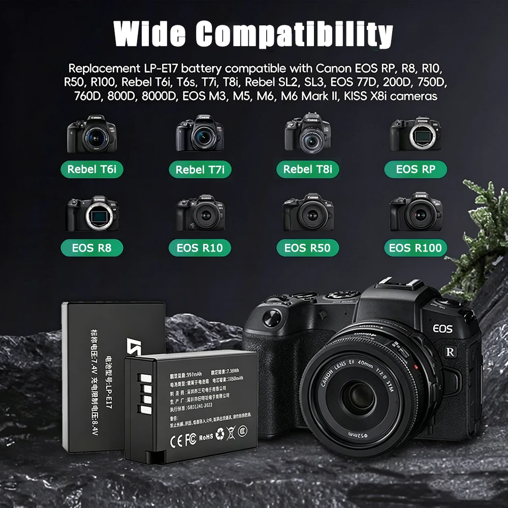LP-E17 Battery for Canon Camer - đánh giá và giá Canon Camera Eos R50