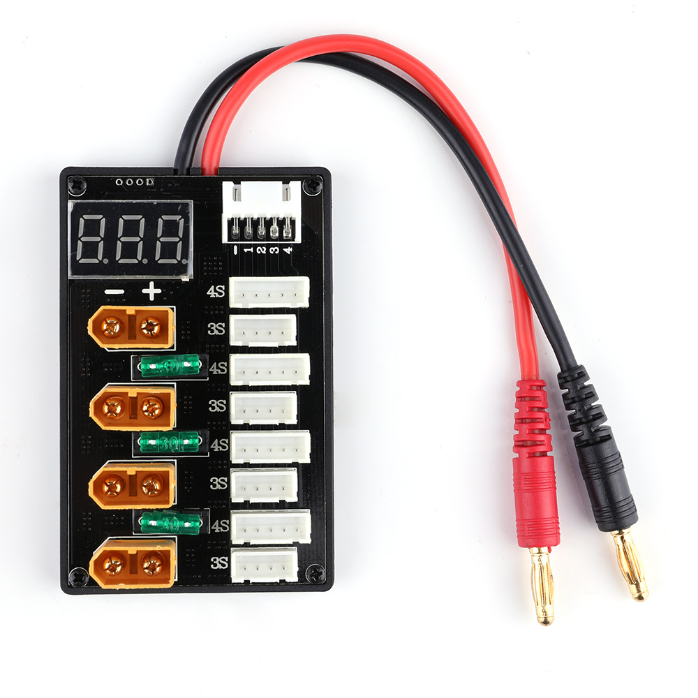 XT60 Cắm 3S 4S Lipo Pin Song S - đánh giá và giá Drone Battery Parallel Board