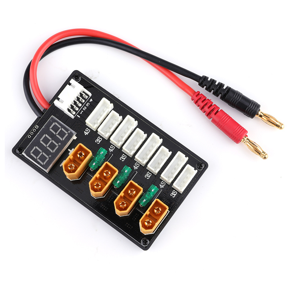 XT60 Cắm 3S 4S Lipo Pin Song S - đánh giá và giá Drone Battery Parallel Board