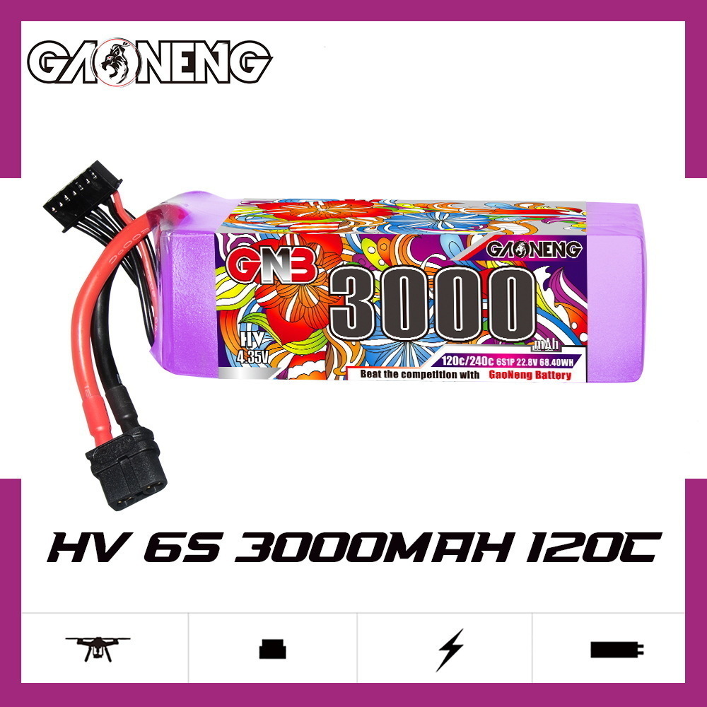 GNB Lipo Battery 6S 22.8V 3000 - đánh giá và giá Drone Battery Plate