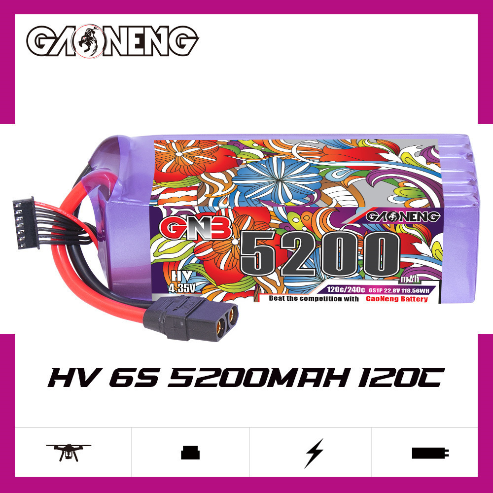GNB Lipo Battery 6S 22.8V 3000 - đánh giá và giá Drone Battery Plate