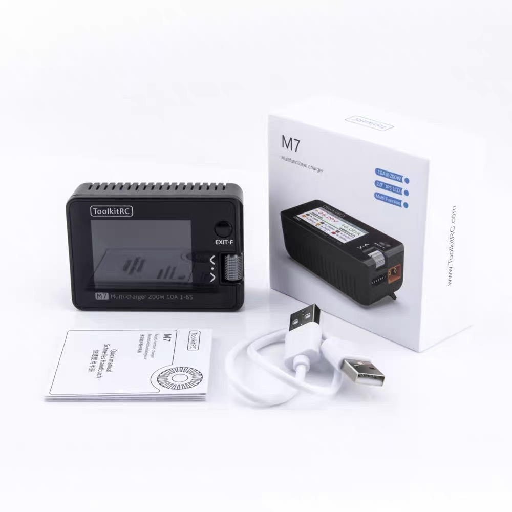 For ToolkitRC M7 200W 10A DC C - đánh giá và giá Drone Battery Voltage Checker