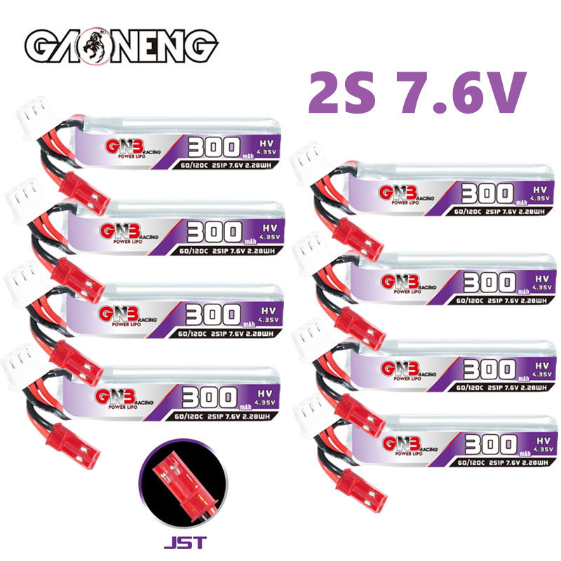 GAONENG GNB 2S 7.6V 300mAh 60C - đánh giá và giá Drone Battery Plate